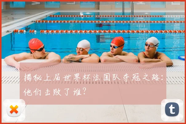 揭秘上届世界杯法国队夺冠之路:他们击败了谁?